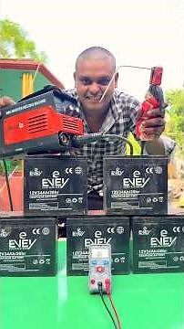 Making homemade 60V battery + welding machine ⚡#shots #project #experiment #diy #sujanexperiment