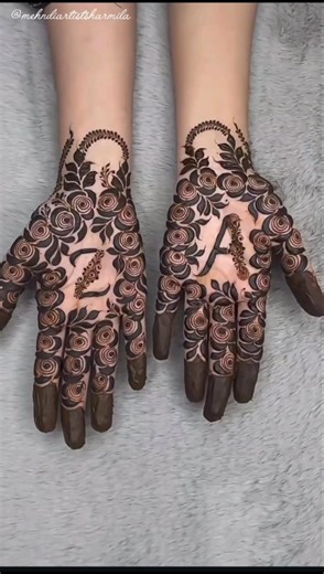 Aesthetic mehndi designs ideas ✨❤🌸 #mehndi #trending #ytshorts #viral #henna #shorts #yt#hennadesing