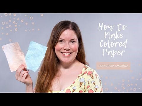 How to Make Colored Paper
