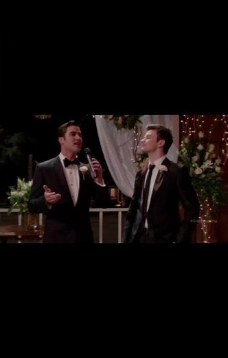 Blaine and Kurt’s wedding hope you like it!!❤️❤️ #glee #klaine #lovers