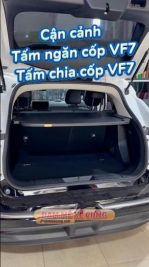 Cận cảnh tấm ngăn cốp VF7 và tấm chia cốp VF7