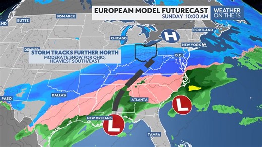 MODELS SHOW WINTER STORM THREAT LATE THIS WEEKEND - BUT (at least) TWO SCENARIOS POSSIBLE: First - you've likely heard that there will likely be a very impactful winter storm as we head into the weekend for a large part of the southern and eastern US. But what is VERY UNCERTAIN right now is what the track will be. The American GFS model shows a weaker storm, but still very impactful, impacting the south-central and southeastern US with significant snow and ice. This particular model keeps the st