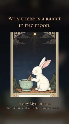 Why there is a rabbit in the moon 🌕 Mid Autumn Festival story #MoonFestival #sleepstory