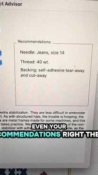 Embrilliance Essentials | Project Advisor | Make It Make Sense