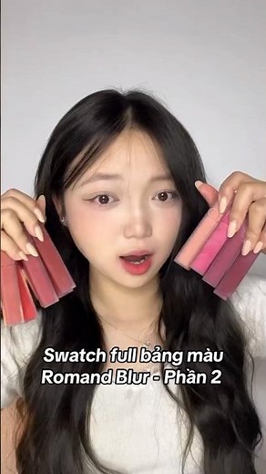 Swatch son Romand Blur Fudge Tint - Phần 2 #youtubeshorts #makeup #review #lamdep #beauty