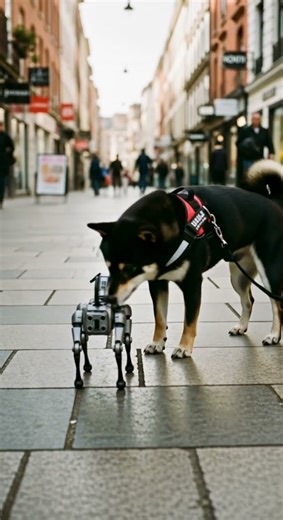 Robot vs Dog 🤖🐶 Who wins the ultimate showdown #Shorts #dog #ai