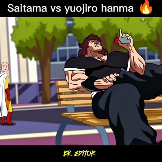 Saitama v⚡s Yujiro Hanma: The Strongest Creature Meets One Punch Man🔥 #anime #fullpunch #onepunchman