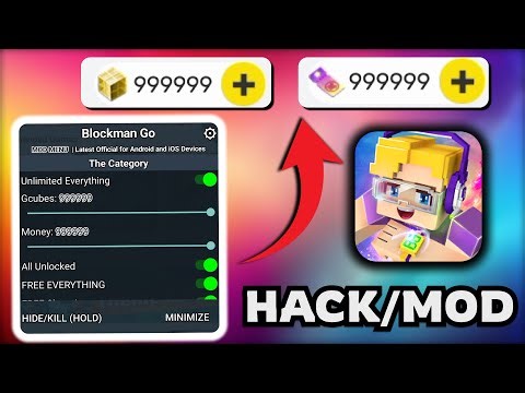 Blockman Go MOD APK 2026 (Unlimited GCubes, Fly Hack, VIP Skins, Money) Mod Menu Admin Panel