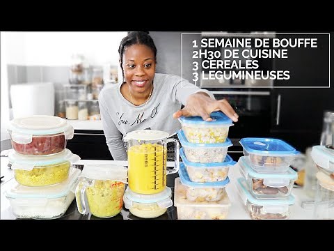 J'ai Fait Une Semaine De Meal Prep Avec 3 Céréales et 3 Légumineuses (Vegan en Confinement)