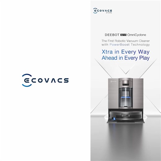 My household’s ultimate lifesaver: the Deebots from ECOVACS While they take care of the floors, I get to focus on what really matters! DEEBOT X11 OmniCyclone : Extra-strong suction power, accurate 3D obstacle avoidance, TruePass (for navigating higher thresholds), and a hassle-free bagless design. | ECOVACS ROBOTICS