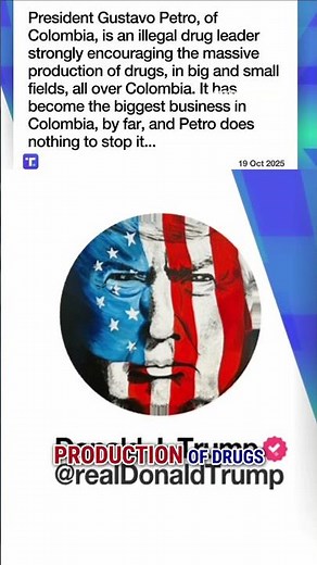 Trump threatens to CUT OFF Colombia over drugs #shorts #foxnews #news #us #fox #trump #columbia