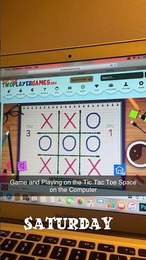 Game and Playing on the Tic Tac Toe Space on the Computer