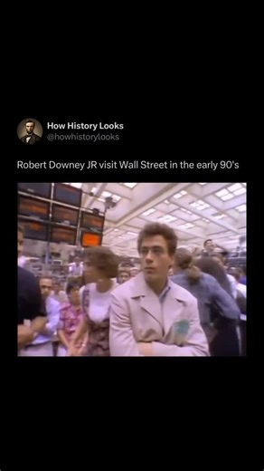 History Facts & Stories on Instagram: "In the 1992 documentary The Last Party, actor Robert Downey Jr. takes on the role of an unconventional political correspondent, exploring the landscape of the U.S. presidential elections. Through candid interviews with politicians, activists, and everyday Americans, he seeks to understand the state of American democracy and the public’s attitude toward politics. During the filming, Downey Jr. made a stop on Wall Street—an experience that left him visibly st
