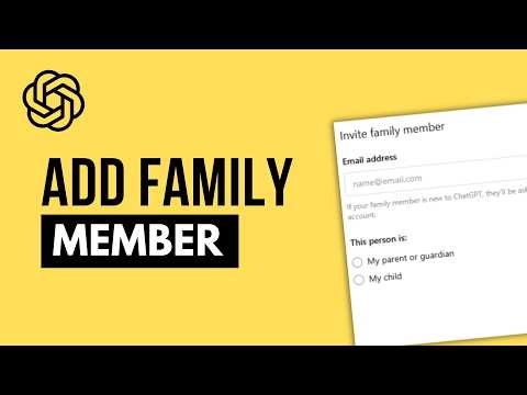 How to Add a Family Member to ChatGPT (Manage Multiple Users on One ChatGPT Account)