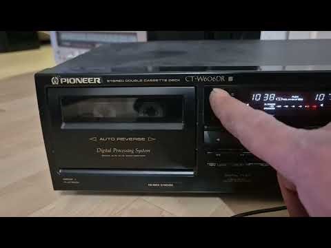 Test pioneer ct-w606dr