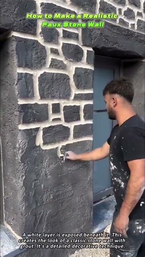 How to Make a Realistic Faux Stone Wall