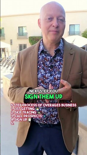 Here is the FIVE-step process of overages business…