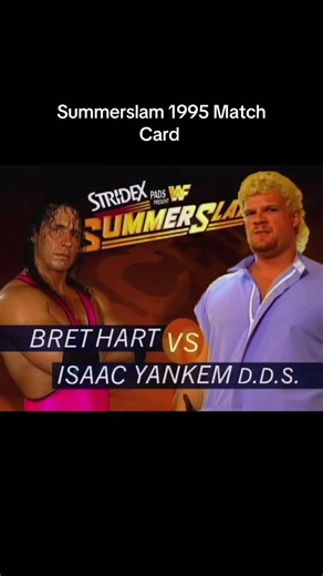 WWF Summerslam 1995 Match Card #gprowrestling #wrestling #wwefan