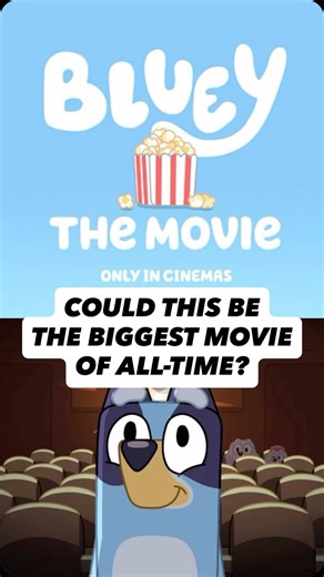 Bluey is getting a movie - and it might break all the records! With the crazy rise in popularity over the last several years, Bluey is now the most watched show of any genre, for all age ranges, in the US and many other countries as well. The merchandise is everywhere. Live shows and tie-ins to special events are seemingly endless. And with Disney pushing it, the sky is the limit. Right now, the biggest animated movie of all-time is Ne Zha 2, with $2.2 billion and counting. For English language 