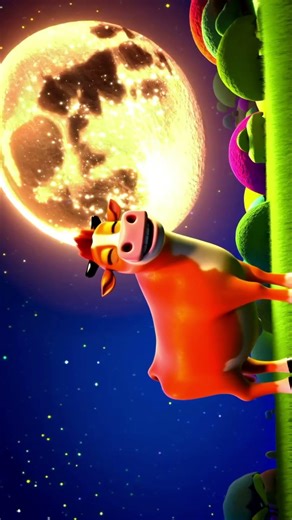 Hey Diddle Diddle 🐱🌙 | Funny Nursery Rhyme Cartoon for Kids | Viral Kids Song #shortcartoon #kids