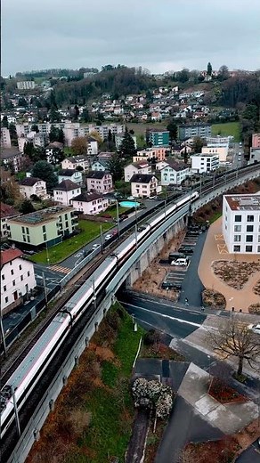 Switzerland Yverdon Les Bains #swissalps #swisstrains