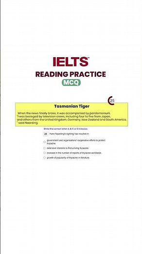 IELTS Reading MCQ Practice 2026 #ieltsreading #ieltspreparation #reels