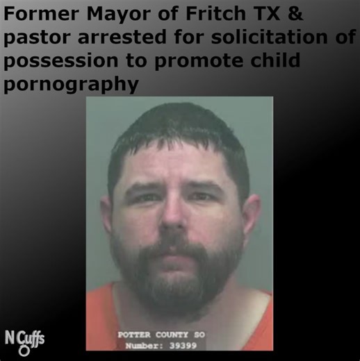 In Texas, a former mayor and pastor has been arrested for allegedly soliciting child pornography. 39-year-old William Robbins is charged with solicitation of possession with intent to promote child pornography. Robbins was formerly the mayor of Fritch, an alderman, and an area pastor. The complaint alleges that Robbins requested or tried to convince a child under 17 to take photos or videos of themselves in May 2025. The Pleasant Valley Baptist Church confirmed that Robbins became a pastor in Ma
