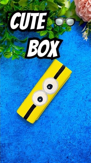 Old chashma box makeover 😱➡️ MINION 💛 | DIY Shorts #diy #art #painting