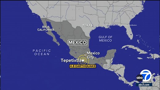 4.8-magnitude earthquake strikes near Mexican resort town of Acapulco, USGS says
