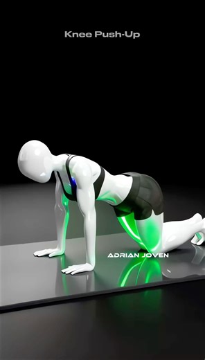 How to do a Knee Push-up🔥 #fitness #workout #gym #pushups #gymlife #tips #shorts #viral #trending