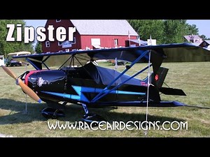 Zipster ultralight bi-plane, experimental aircraft by Raceair Designs.