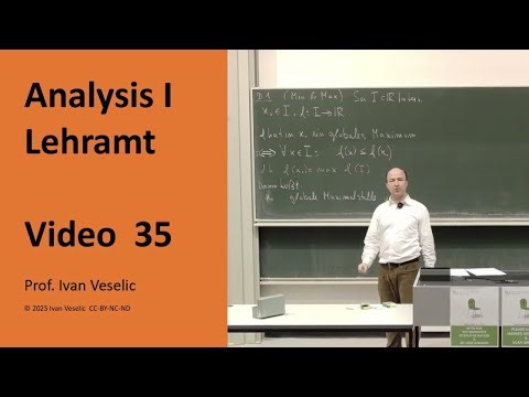Vorlesung Analysis I fürs Lehramt (Video 35)