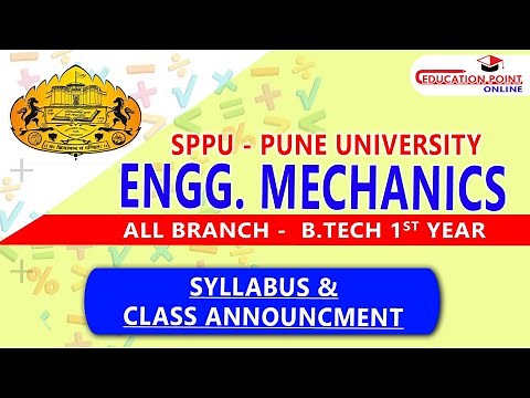 Syllabus | Engineering Mechanics SPPU - Pune University for Engineering 1st Year