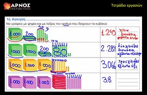 Μαθηματικά Ε' Δημοτικού - Κεφάλαιο 1 - Τετράδιο εργασιών - 1. 1η Άσκηση