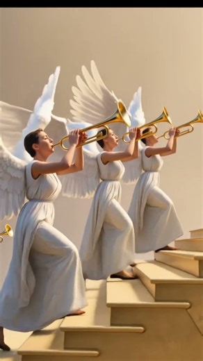POV: You’re finally marching into Heaven... ✨🎺 #Jesus #Heaven #Worship