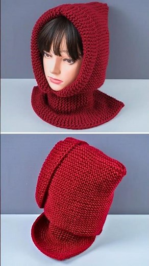 Easy knitted hood/snood! Miarti🧶