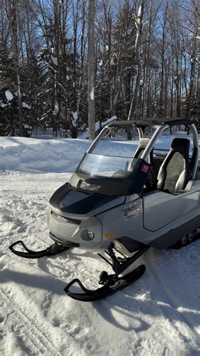 Name something cooler than this 2004 Ski-Doo Elite. This bad boy has a 1,494cc, 140 HP 4-TEC four-stroke engine, same engine as in a jet ski. #foryoupage #viraltiktok #skidoo #snowmobile #4stroke #vintagesnowmobile #classicsleds