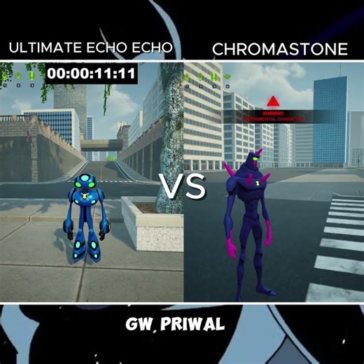 Ultimate Echo Echo vs Chromastone Speed Test ⚡ Who Is Faster? | Ben 10 Galvan Game #shorts