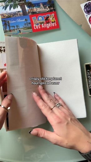 rose soma • junk journaling on Instagram: "Really hyper fixating on the Sticker ASMR in this one, the different sticker styles all sound so different and I’m obsessed with that atm. Also, the acoustics in this hotel room were so top-tier for junk journaling￼😂 not sure why I didn’t put a space between sticker and planet but here we are #junkjournal #asmr #stickers #asmrjournal #scrapbook #asmrjournaling #stickers #junkjournaling"