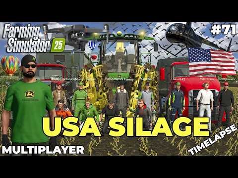 TAKING OUR CREW TO AMERICA! BIG CORN SILAGE HARVEST! 🌽 | IOWA PLAINS | FS 25 Multiplayer | EP 71