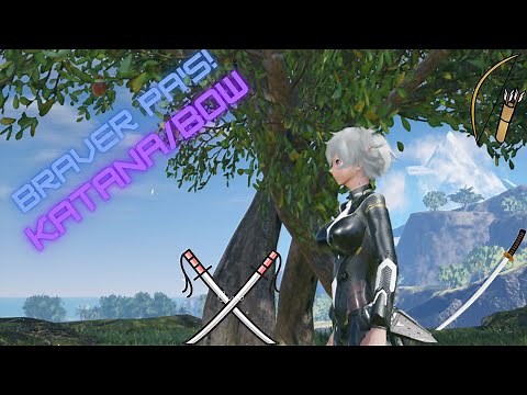 PSO 2 NGS: Braver PA's Katana/Bow and Braver gameplay!