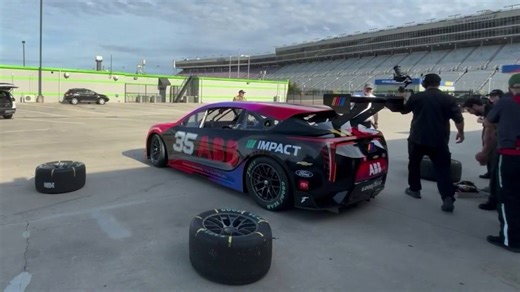 NASCAR test drives new EV race car in Atlanta