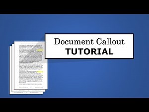 Document Callout tutorial || for your next presentation or video