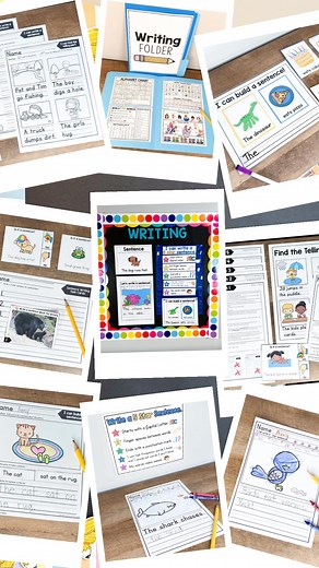 ✏️ Do your kindergarteners write random words on a page instead of complete sentences? Are they just guessing what to write instead of writing thoughts? They might scribble a few letters, draw a picture, or copy from the wall but writing full sentences? That feels out of reach. Our Beginning Writers Bundle gives you the exact tools to teach beginning writers step-by-step: ✅ Labeling lessons to build vocabulary ✅ Easy-to-follow sentence starters ✅ Structured practice that builds confidence No gue