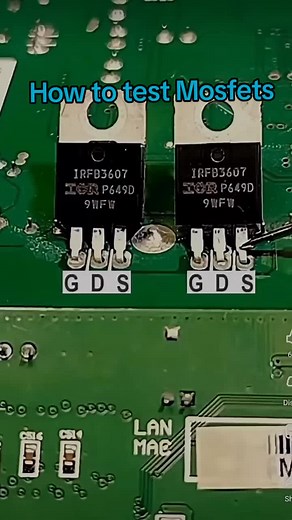 كيفية اختبار Mosfets على لوح الدوائر