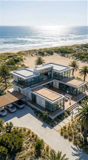 Beachfront Home Built with Complex Engineering!!! #construction #civilengineering #beach