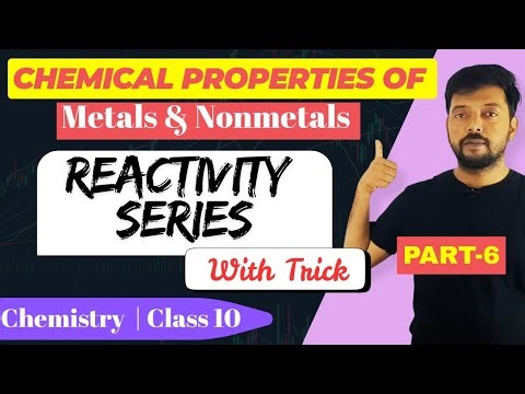 Reactivity series | 💥 Trick 💥 | Metals and Nonmetals | Class 10th.