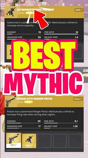 Which Fortnite Mythic Weapon Is Better? Poison Ivy vs Catwoman