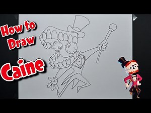 How To Draw Caine | The Amazing Digital Circus #drawing #caine
