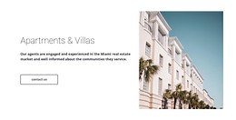 Apartments and villas  - Html Code Example by Nicepage
